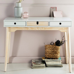 Console RANDAL - White & Natural
