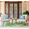 Ensemble 3 pièces outdoor EDEN ( 1 + 1 + table basse)