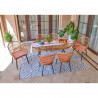 Ensemble salle à manger outdoor SUNNY ( Table + 2 fauteuils + 4 chaises )