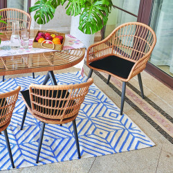 Ensemble salle à manger outdoor SUNNY ( Table + 2 fauteuils + 4 chaises )