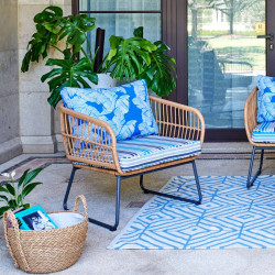 Ensemble 5 pièces outdoor PIORA ( 2 + 1 + 1 + 2 table basse)