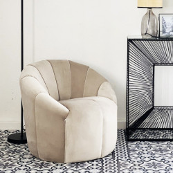 Fauteuil RANIA - Gris perle