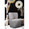 Fauteuil DOUDY - Toile chinée grise