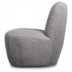 Fauteuil DOUDY - Toile chinée grise