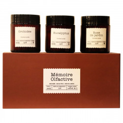 Coffret cadeau Bougies - MÉMOIRE OLFACTIRE - 3 parfums