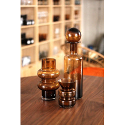 Vase BOTEO en vere soufflé Ambre
