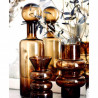 Vase BOTEO en vere soufflé Ambre