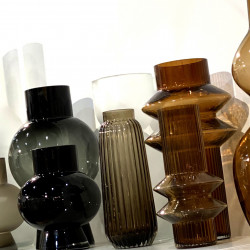 Vase ZAGY en vere soufflé Ambre
