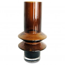 Vase ZAGY en vere soufflé Ambre
