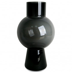 Vase PELOTA - Large - verre soufflé Noir
