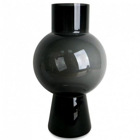 Vase PELOTA - Large - verre soufflé Noir Vase PELOTA - Large - verre soufflé Noir