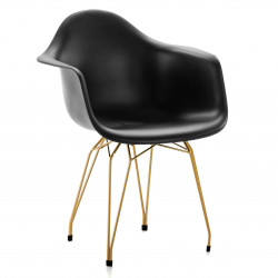 Fauteuil ROOZ - Black & Gold
