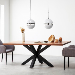 Table à manger PERLAS xL - Bois de noyer