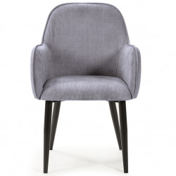 Fauteuil KARL - Velours côtelé GRIS