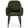 Fauteuil KARL - Velours côtelé BASILIC