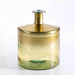 Vase ASHU - verre soufflé - Gold