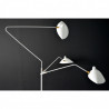 Lampadaire 3 bras pivotants SERGE - White & Gold