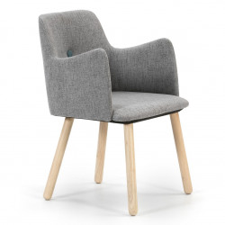 Fauteuil BABU - Toile Grise