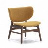 Fauteuil & pouf OVIO - Gris ou Moutarde
