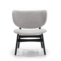 Fauteuil & pouf OVIO - Gris ou Moutarde