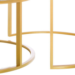 Duo de tables ASSAL Marble & Gold