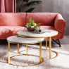 Duo de tables ASSAL Marble & Gold