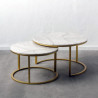 Duo de tables ASSAL Marble & Gold