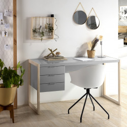 Bureau KUBY Gris perle
