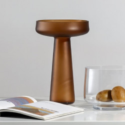 Vase NEROLI en verre soufflé - Ambre mat